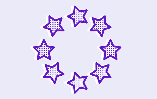 Illustration évoquant le drapeau de l'Union européenne Illustration évoquant le drapeau de l'Union européenne
